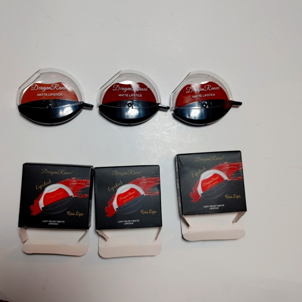 3 Lazy Lips Lipstick Velvet Matte Lipstick Moisturizing Long Lasting Waterproof